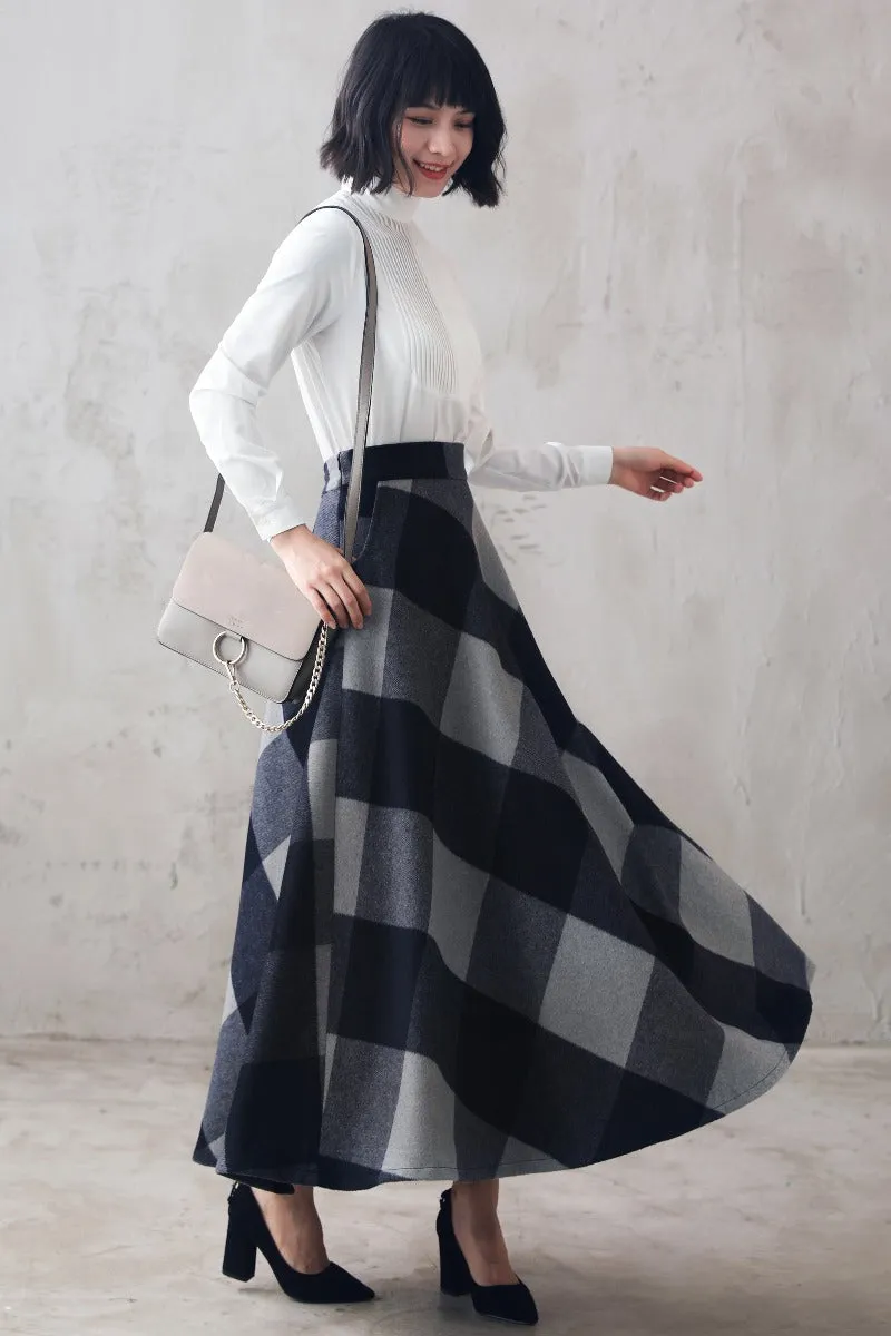 50s A Line Flowy Swing Skirt 3107#
