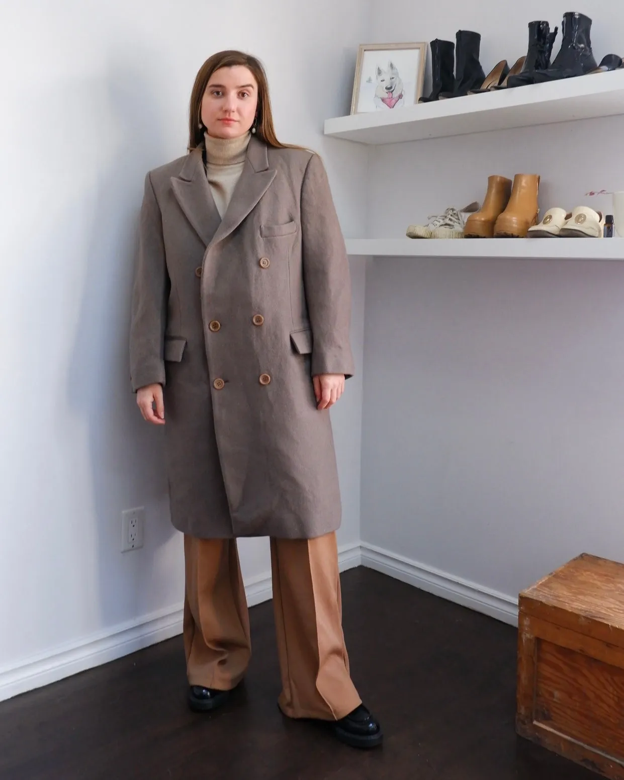 Adam's Row Menswear Tailored Wool Coat - XL