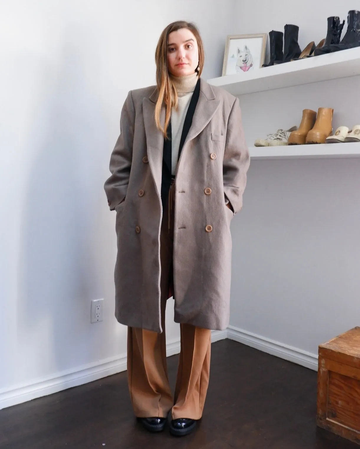Adam's Row Menswear Tailored Wool Coat - XL