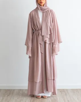 Aisha Abaya with Hijab - Nude