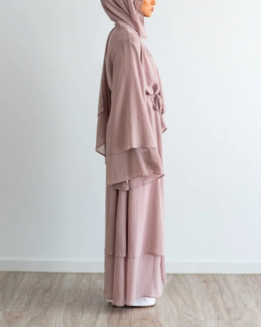 Aisha Abaya with Hijab - Nude