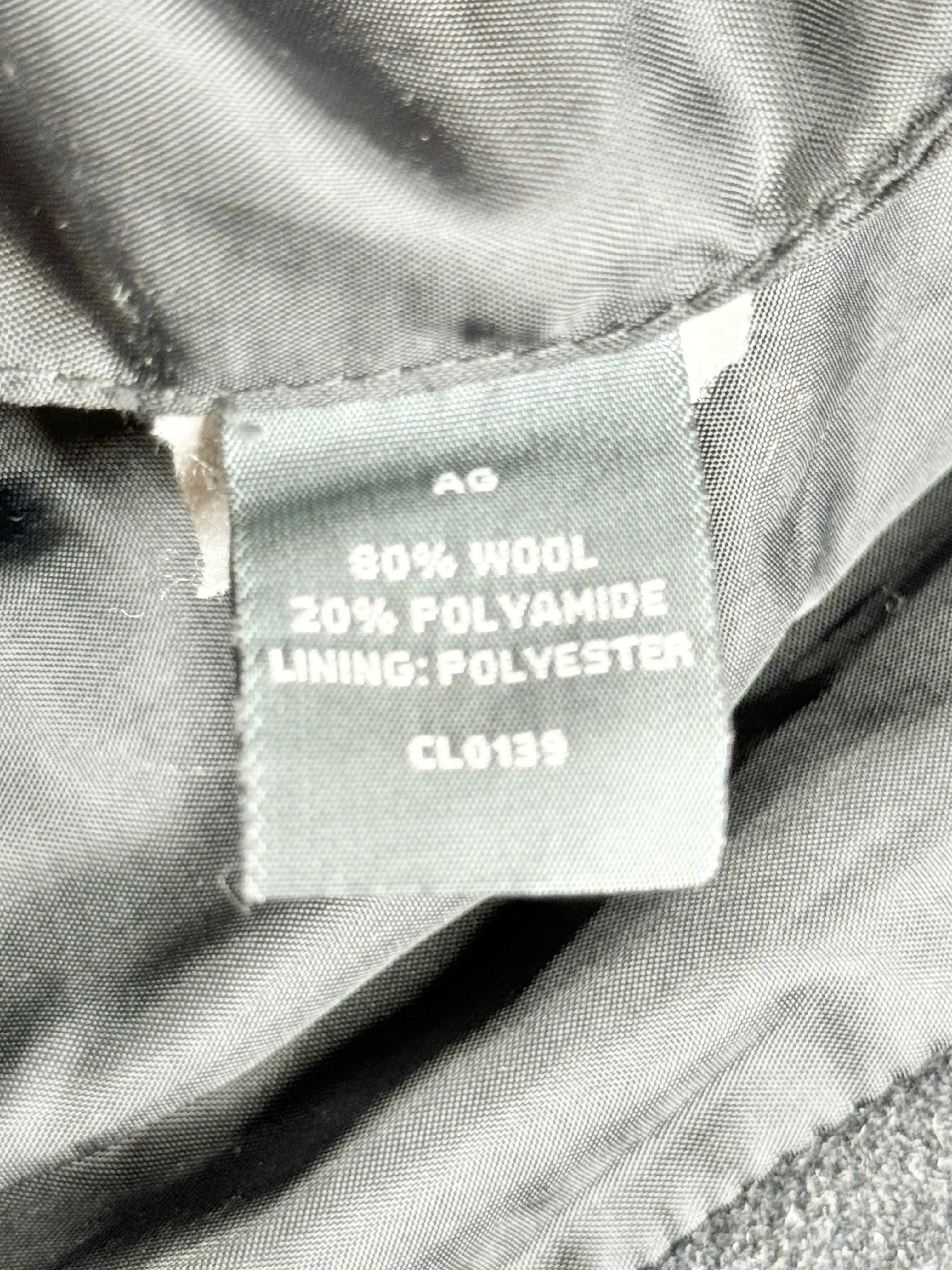 Arthur Galan Charcoal Double Breasted Wool Blend Coat - AU12