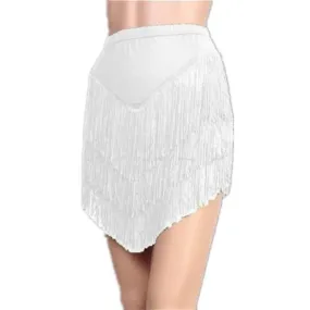 Asymmetric Short Colorful Latin Skirt