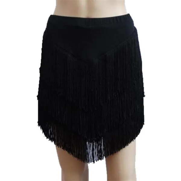 Asymmetric Short Colorful Latin Skirt