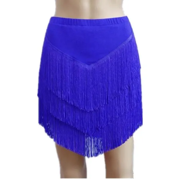 Asymmetric Short Colorful Latin Skirt