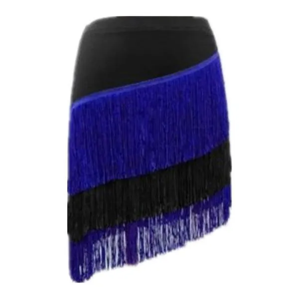 Asymmetric Short Colorful Latin Skirt
