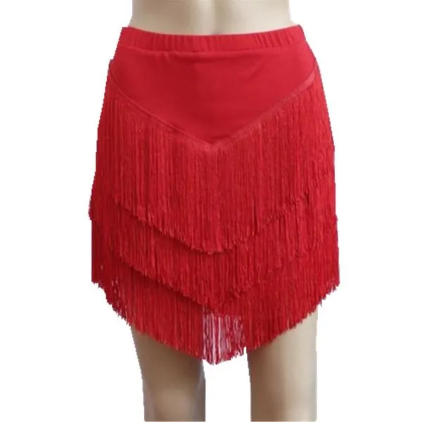 Asymmetric Short Colorful Latin Skirt
