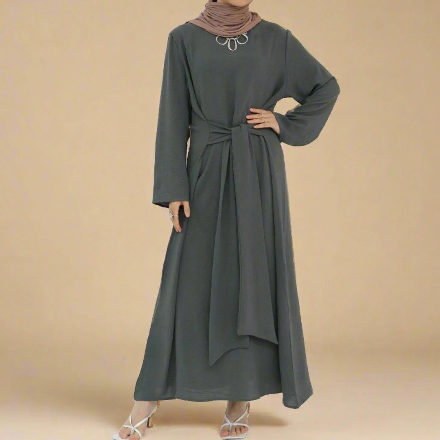 Aylana Long Sleeve Wrap Dress