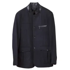 Bachrach Men's Single Breasted Jacket Wool Blend Mid Weight Walker Coat - CLEARANCE - FINAL SALE