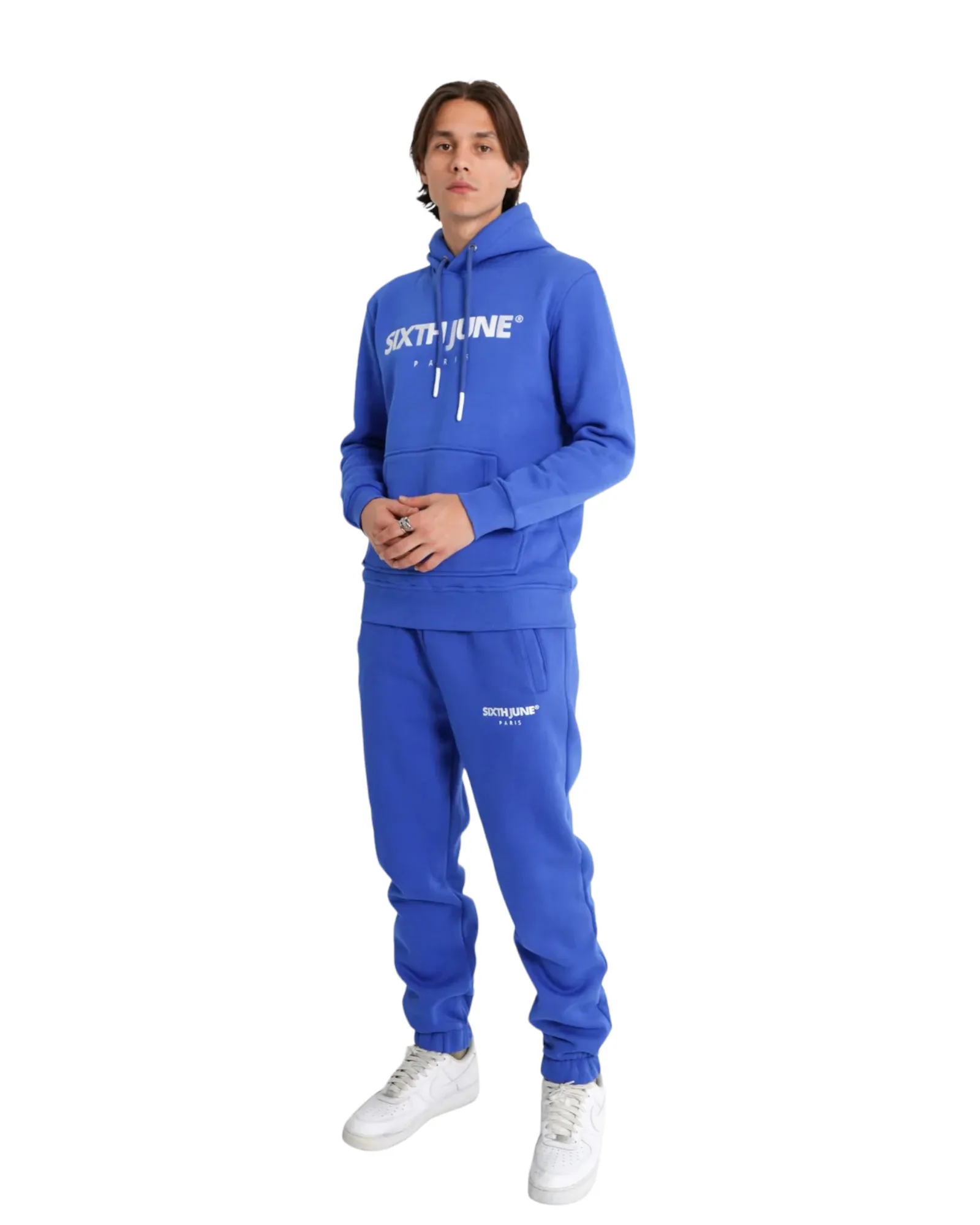 Basic Hoodie blue