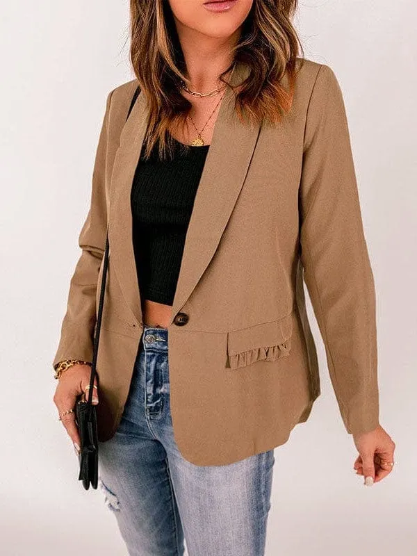 Basic Long Sleeve Blazer
