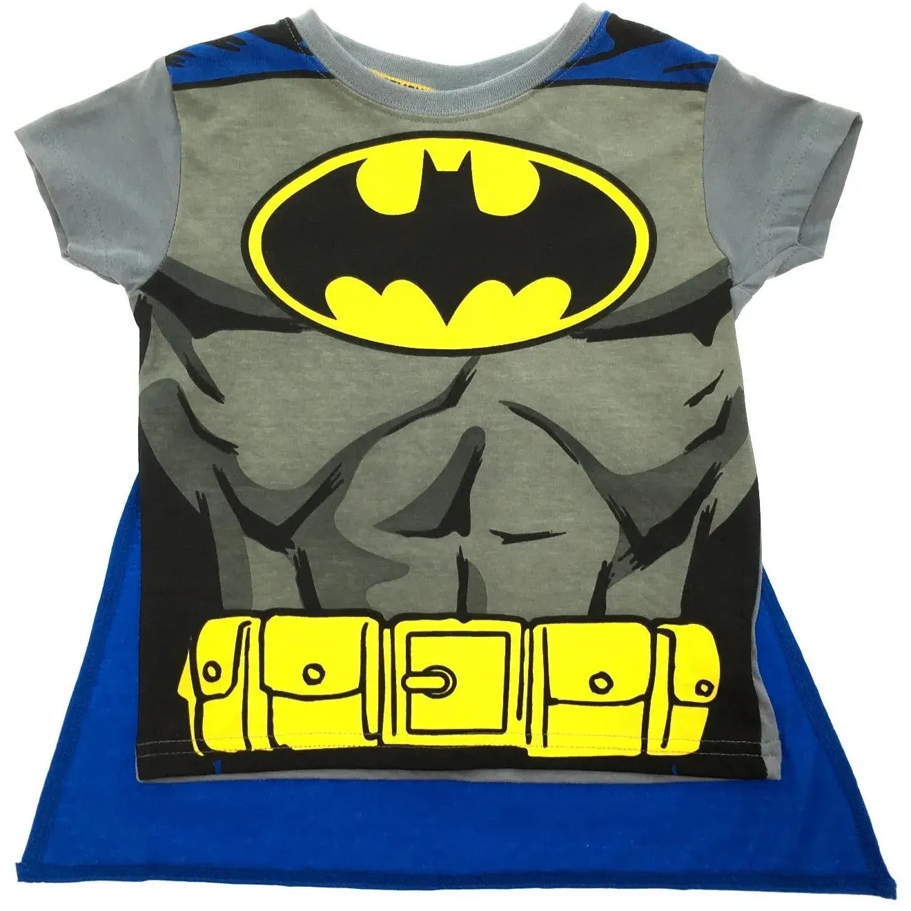 Batman Theme Kids T-Shirt with Bag and Cape (3pc Set)
