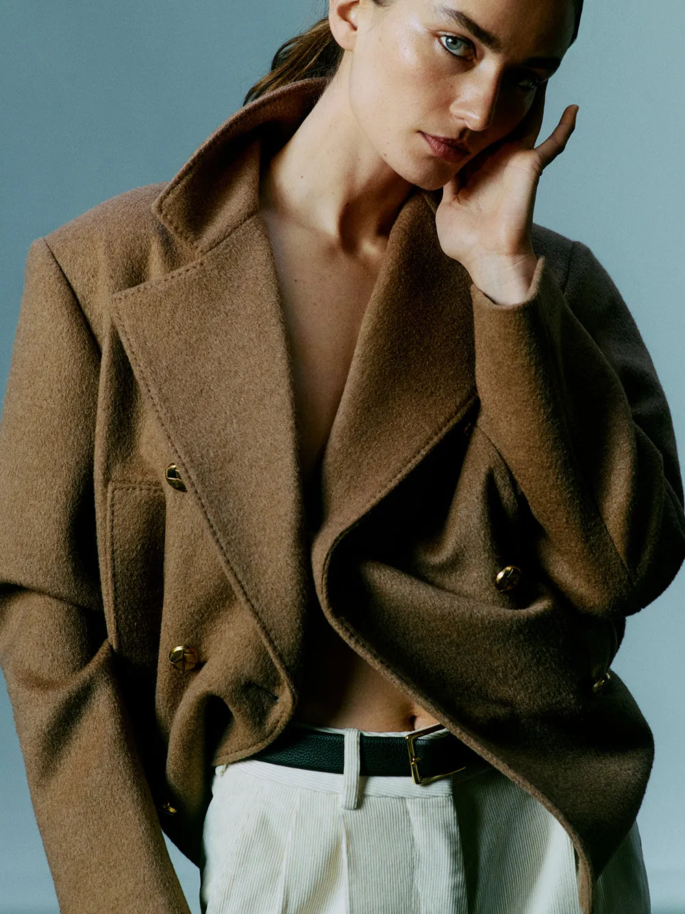 Camel Hair Sealady Coat