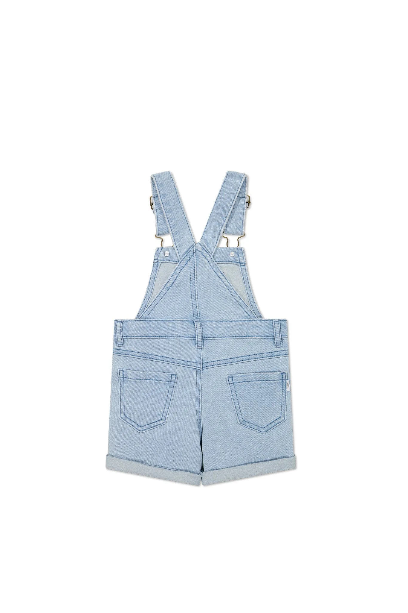 Chase Short Overall - Washed Denim