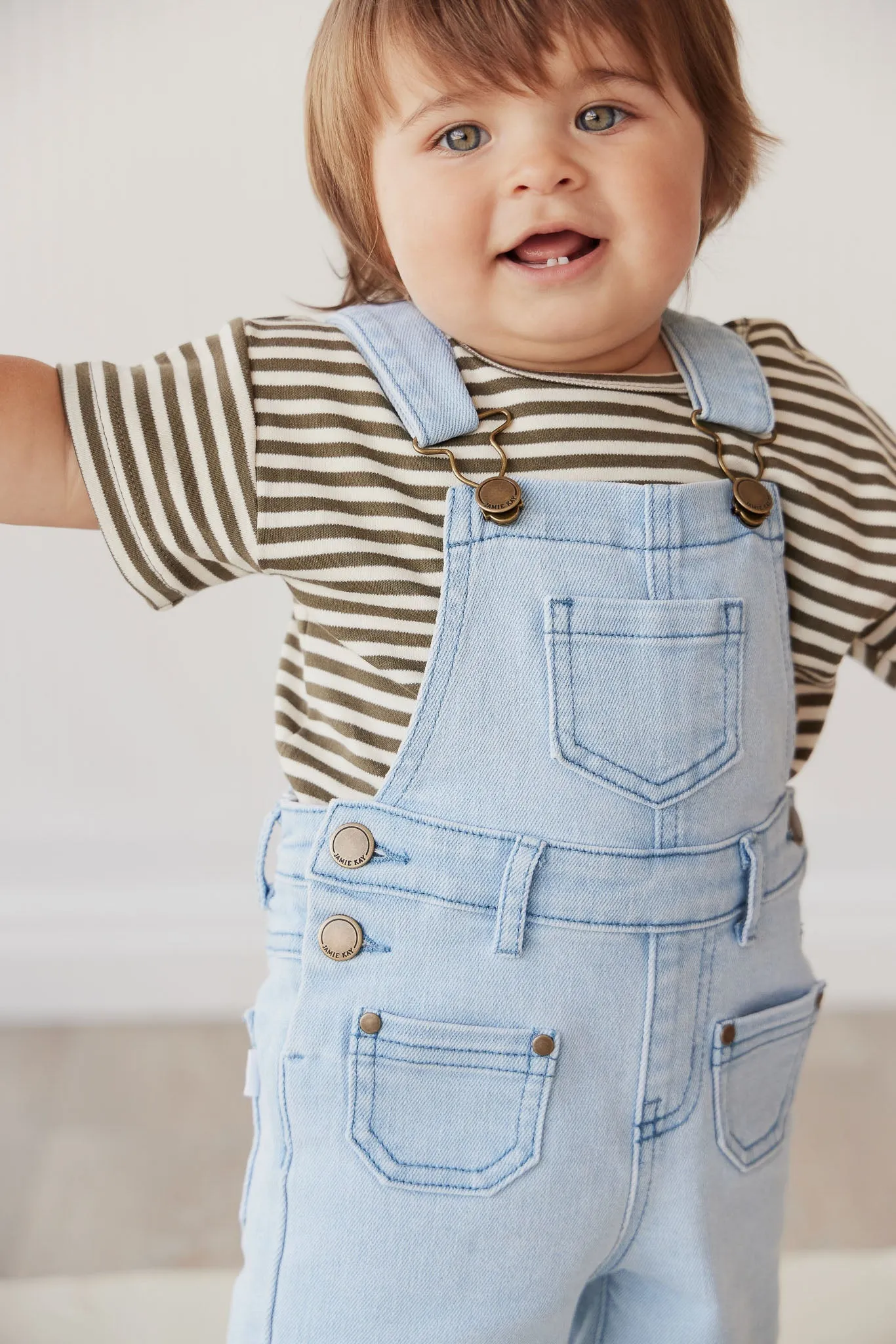 Chase Short Overall - Washed Denim