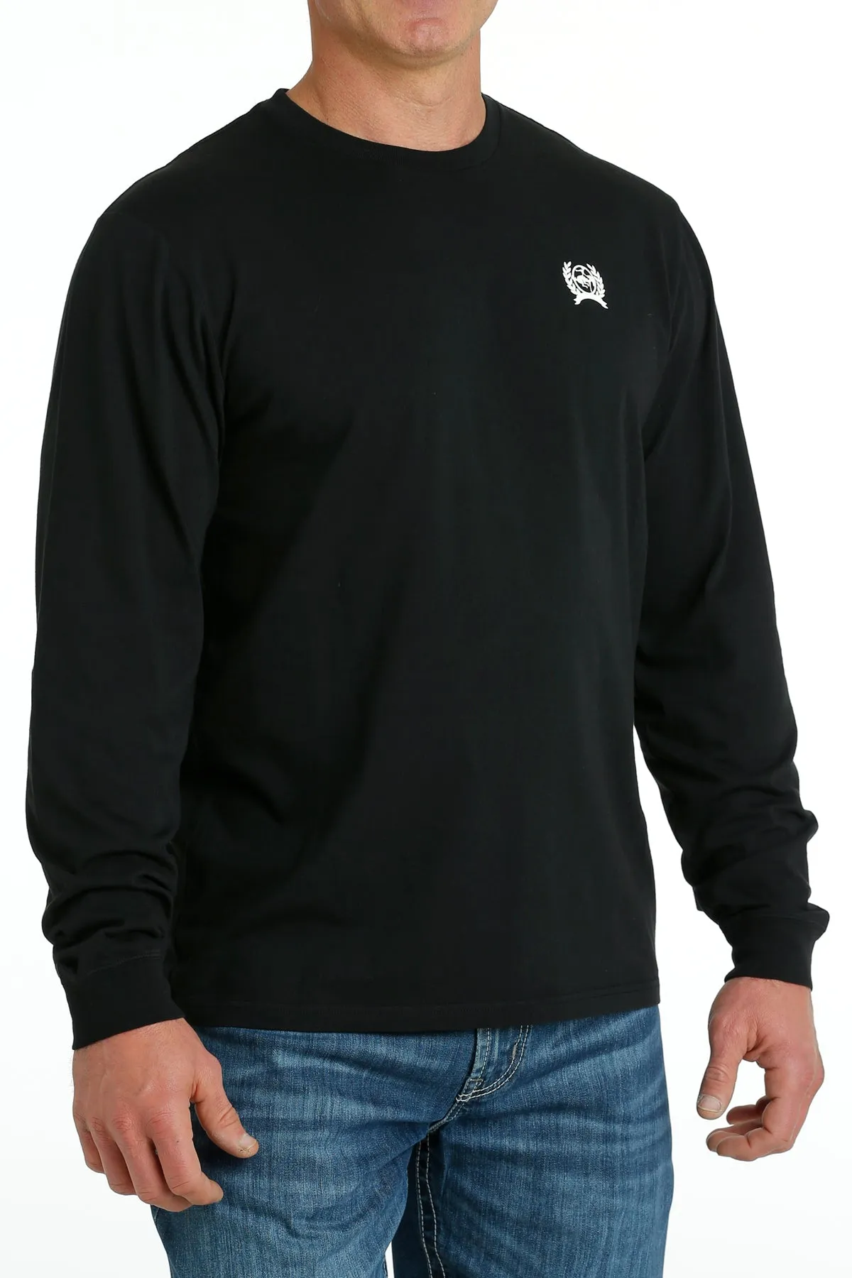 Cinch Men's "Pioneer & Patriots" L/S Graphic Logo T-Shirt in Black