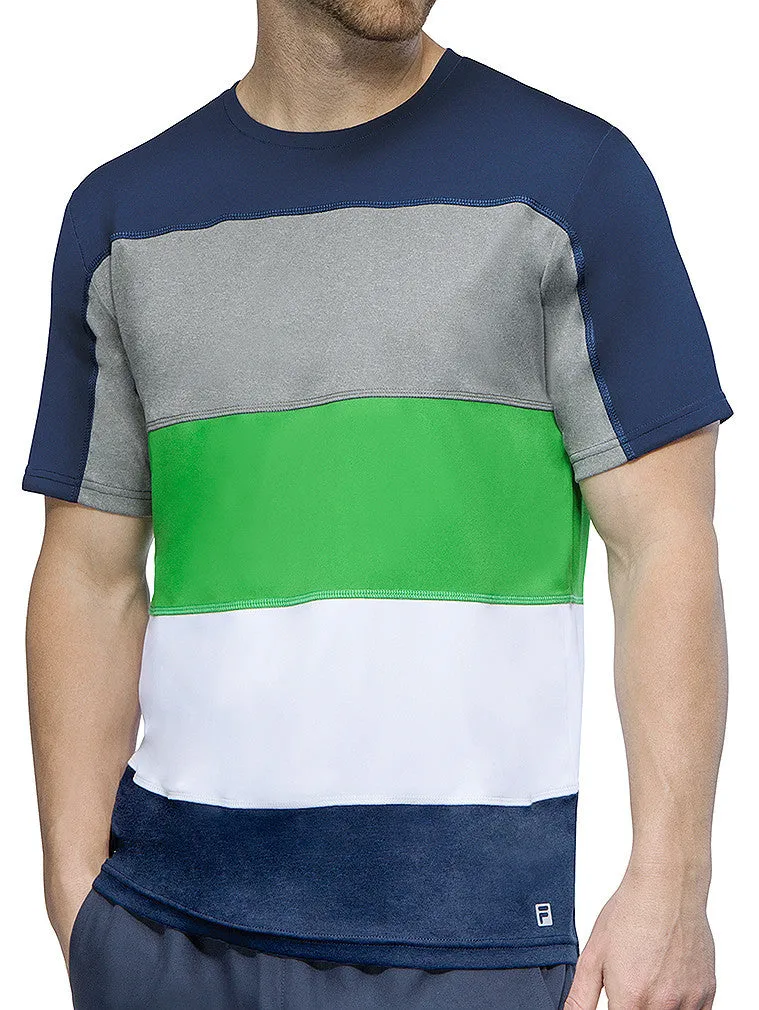Club Stripe Crew Shirt by Fila