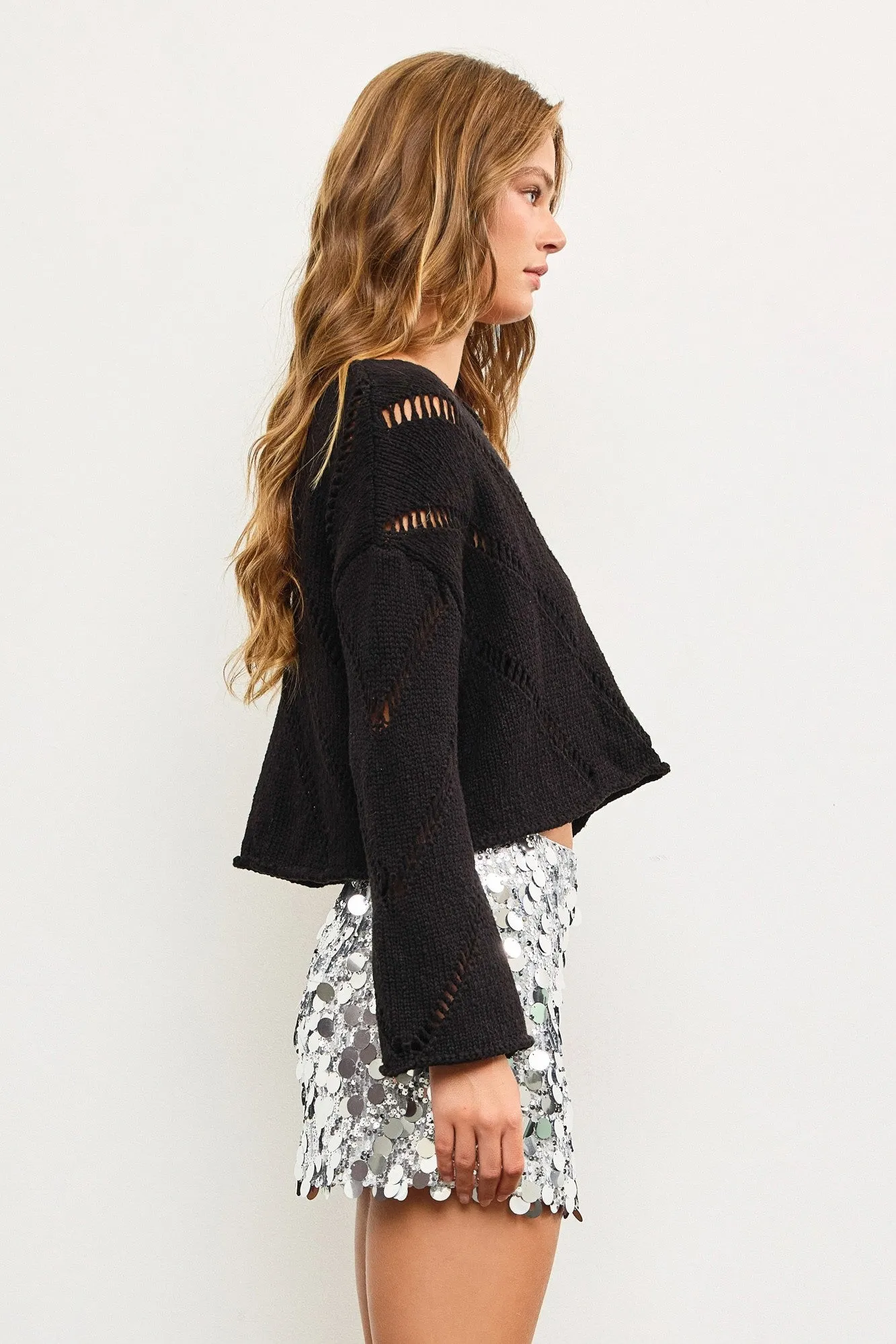 Dani Distressed Knit Top