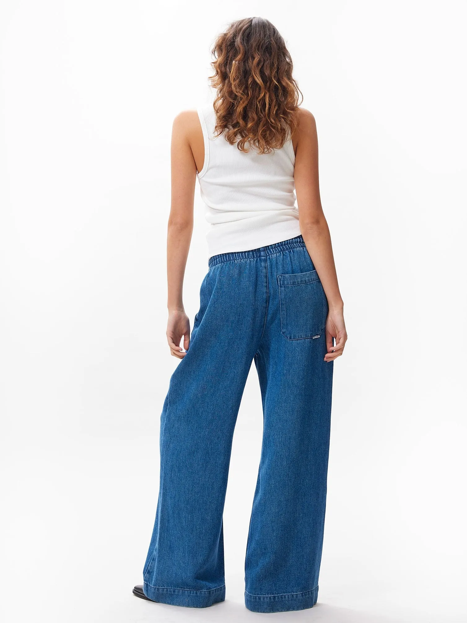 Denim joggingbroek | Mid Blue