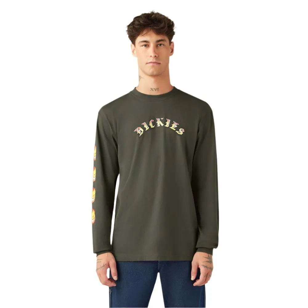 DICKIES X SPITFIRE Long Sleeve T-Shirt Olive Green
