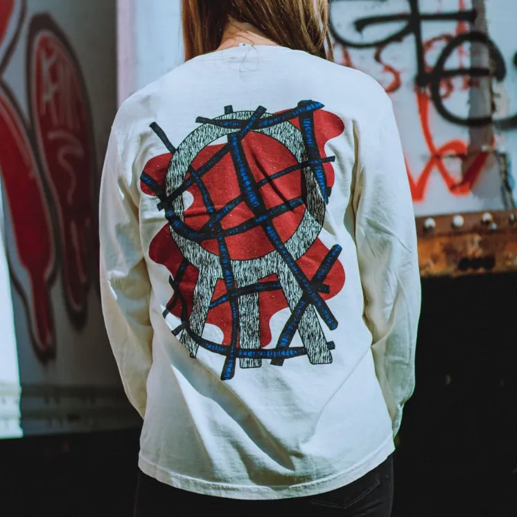 Divine Inner Tension (Tentacle) • Natural • Long-Sleeve T-Shirt