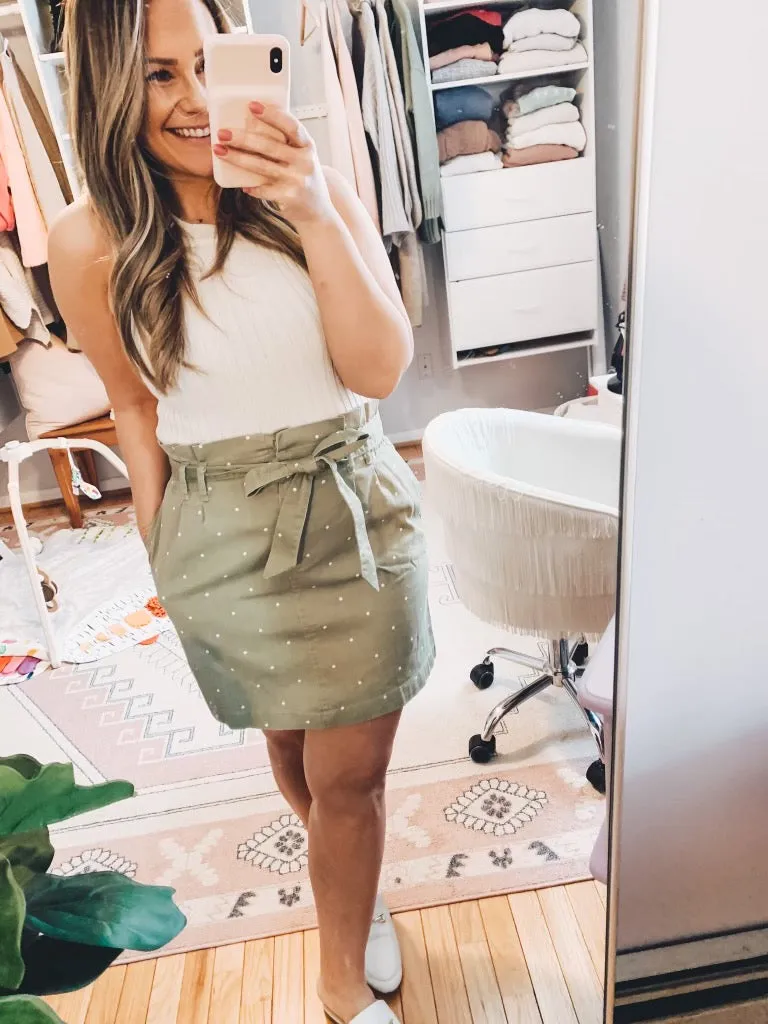 Dots About You Skirt In Green