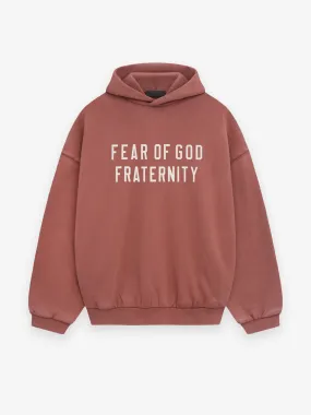 Fear of God Essentials Heavy Fleece Hoodie in Crimson