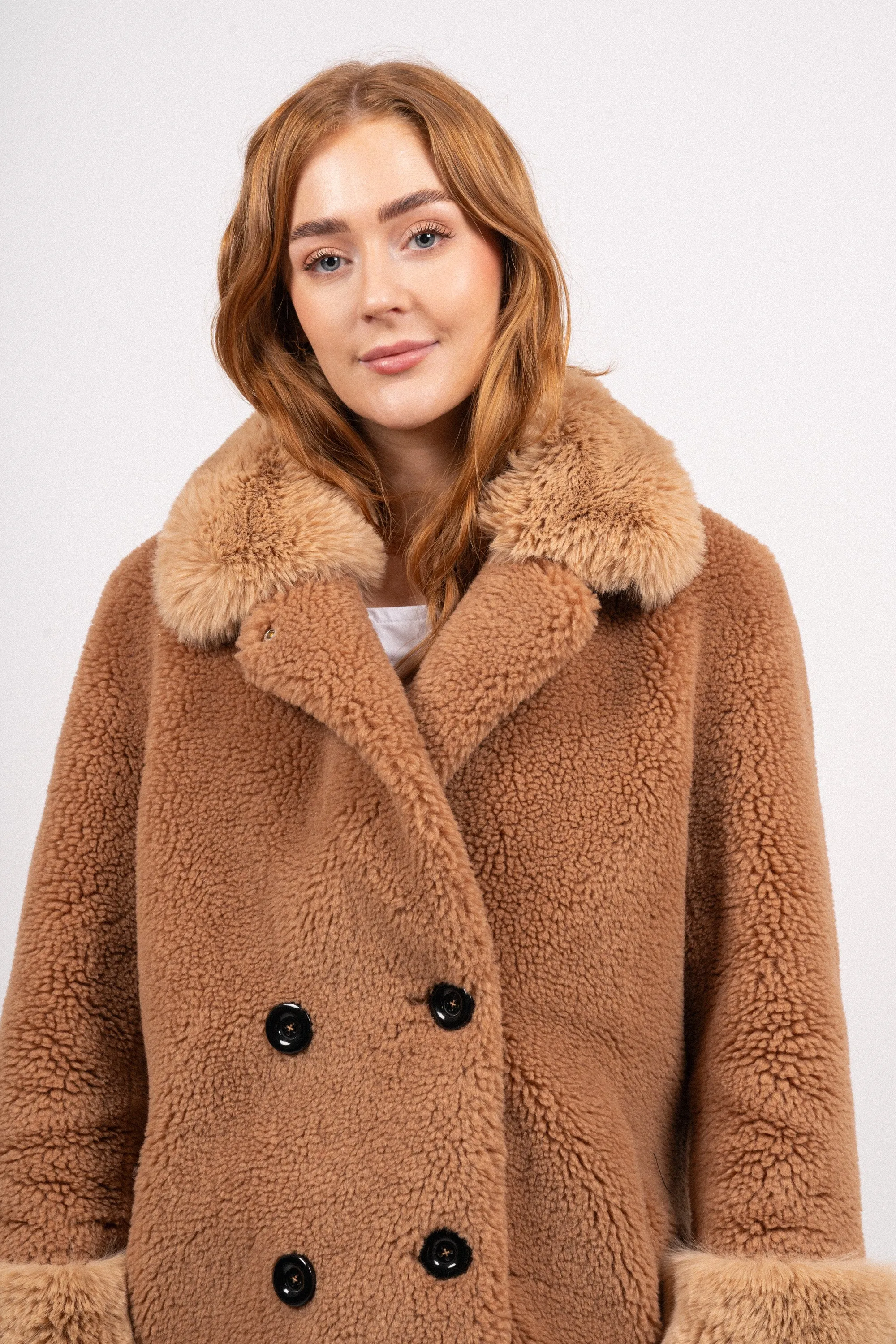 Fiona Wool Coat Short - Light Brown