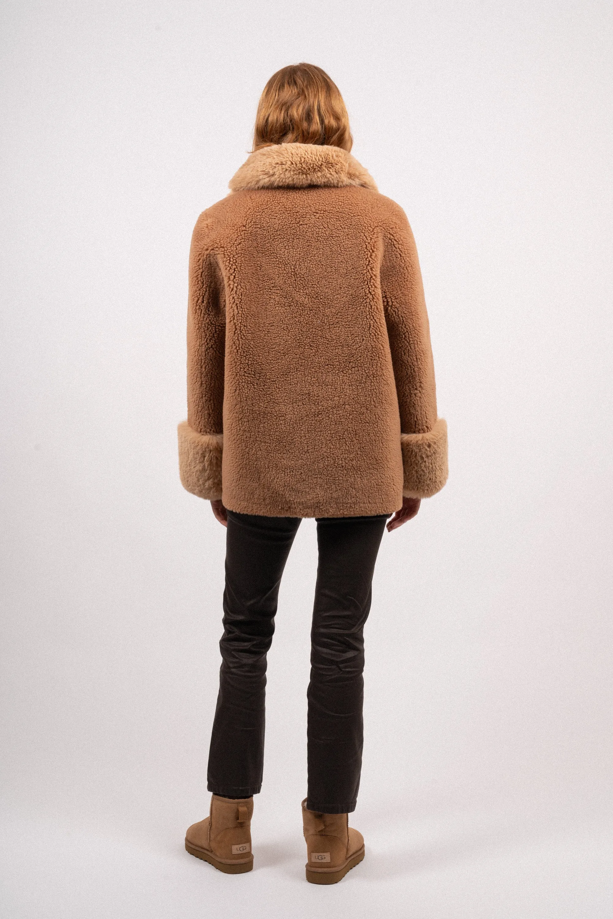 Fiona Wool Coat Short - Light Brown