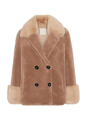 Fiona Wool Coat Short - Light Brown