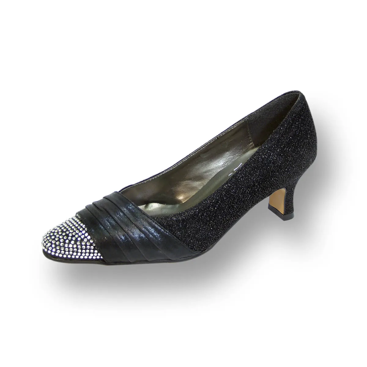 FLORAL Dolly Women's Wide Width Glittery Metallic Dress Pumps