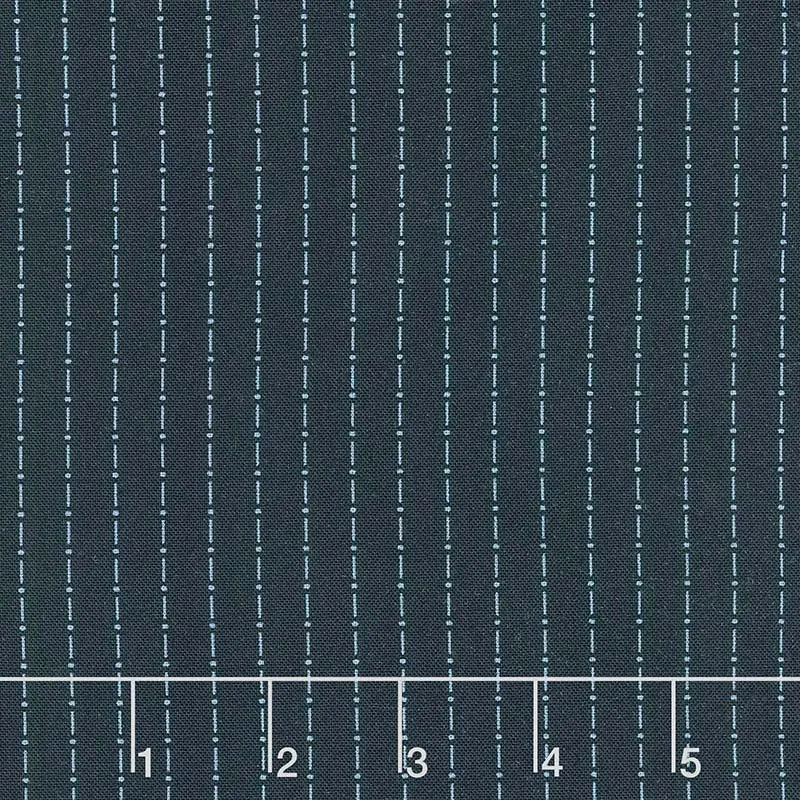 Indigo Gatherings - Dot Dash Peacoat Yardage