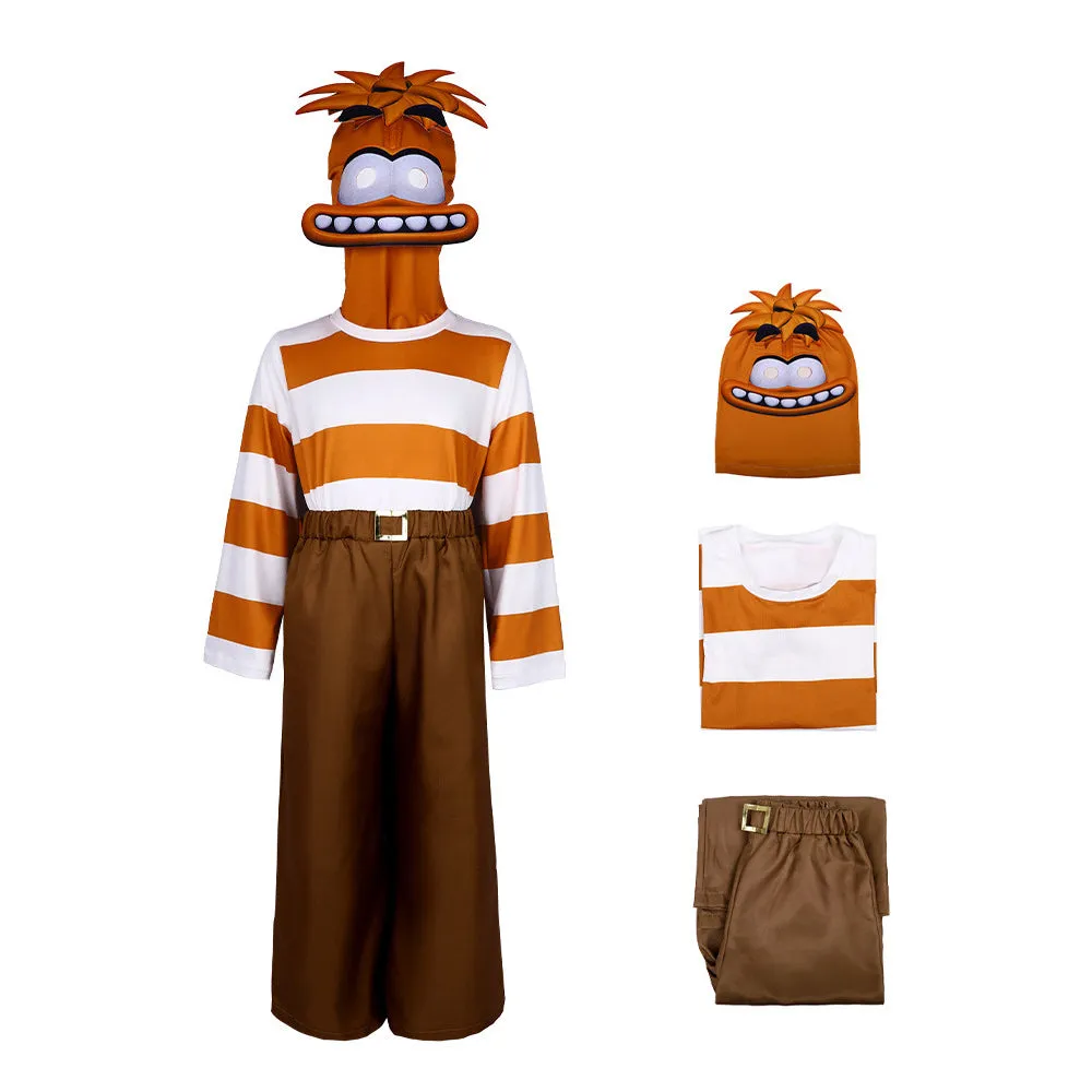 Inside Costume Out 3pcs Anxiety Cosplay Outfit Shirt Culottes and Helmet Full Set