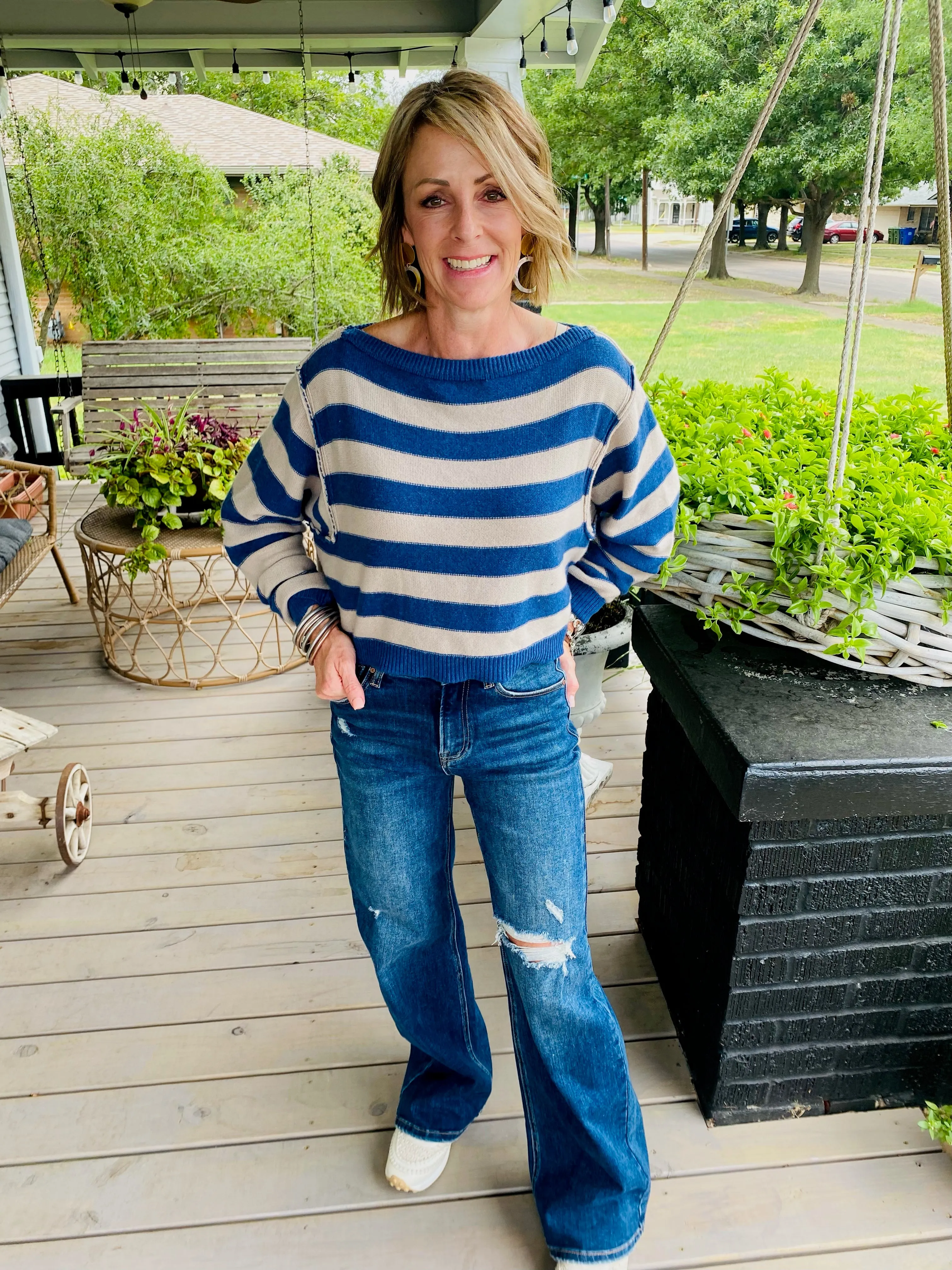 INTO THE BLUE PULLOVER