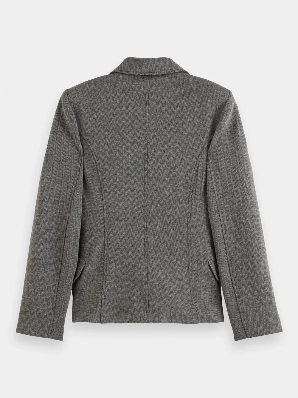 Jersey Tailored Blazer | Charcoal