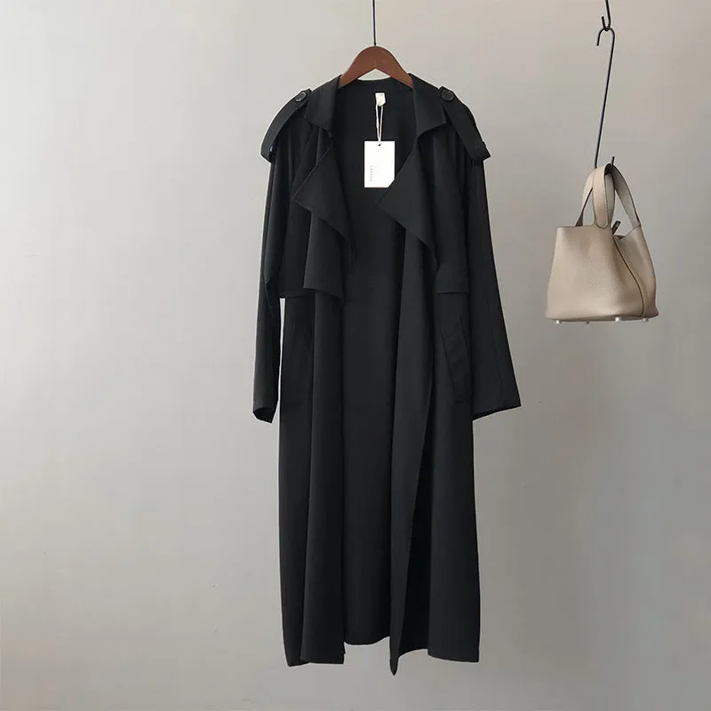 Ladies retro baggy trench coat