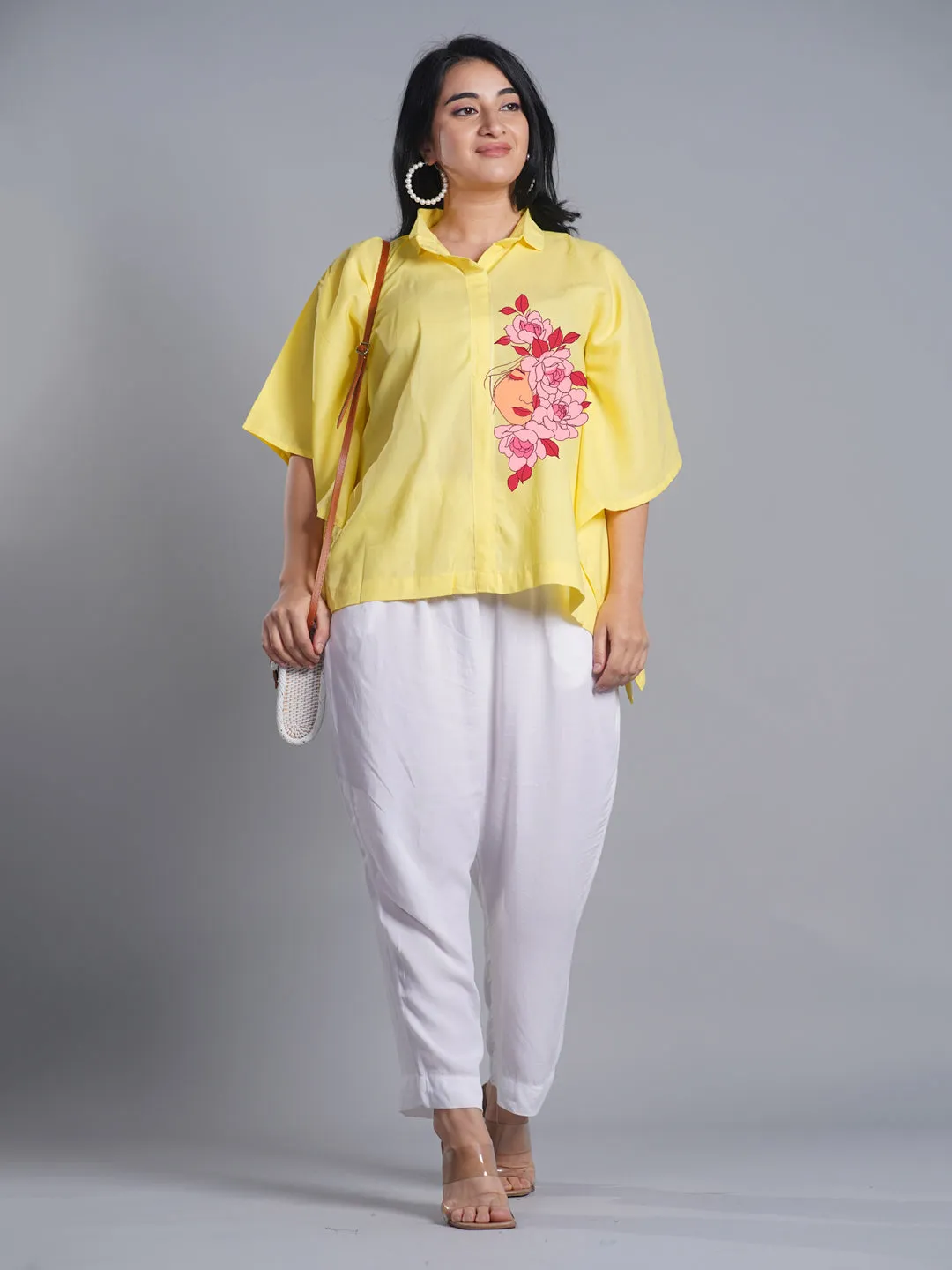 Lemon Kaftan Top - Mujer