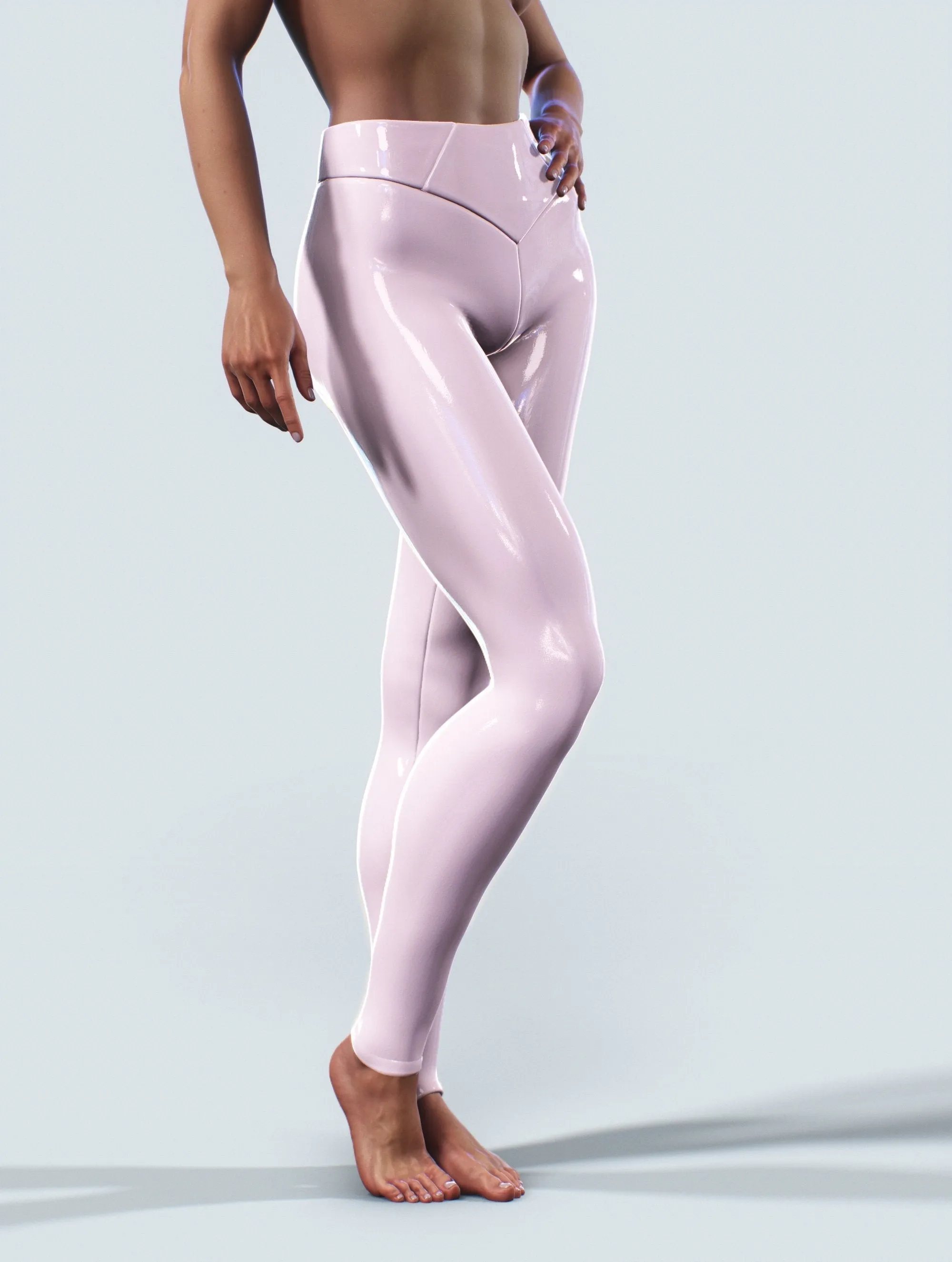 Luster Shiny Elasticity Printing Sports Yoga Leggings Pants