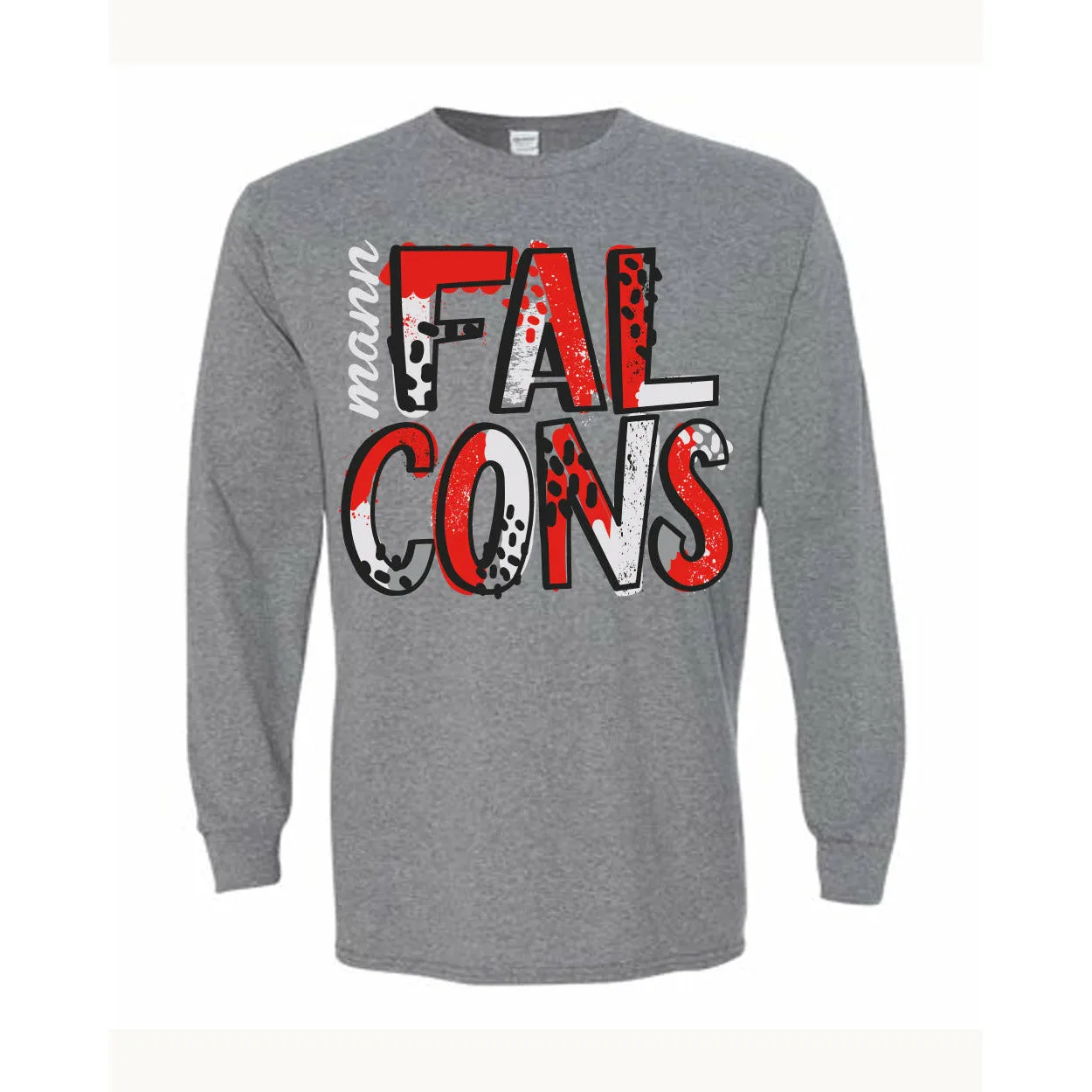 Mann Falcons - Splatter Long Sleeve T-Shirt