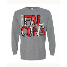 Mann Falcons - Splatter Long Sleeve T-Shirt