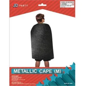 Medium Black Metallic Cape