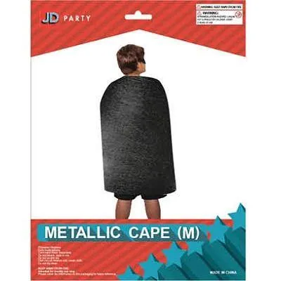 Medium Black Metallic Cape