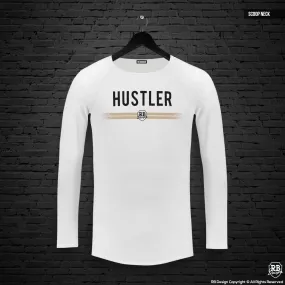 Mens Long Sleeve T-shirt "HUSTLER" MD975