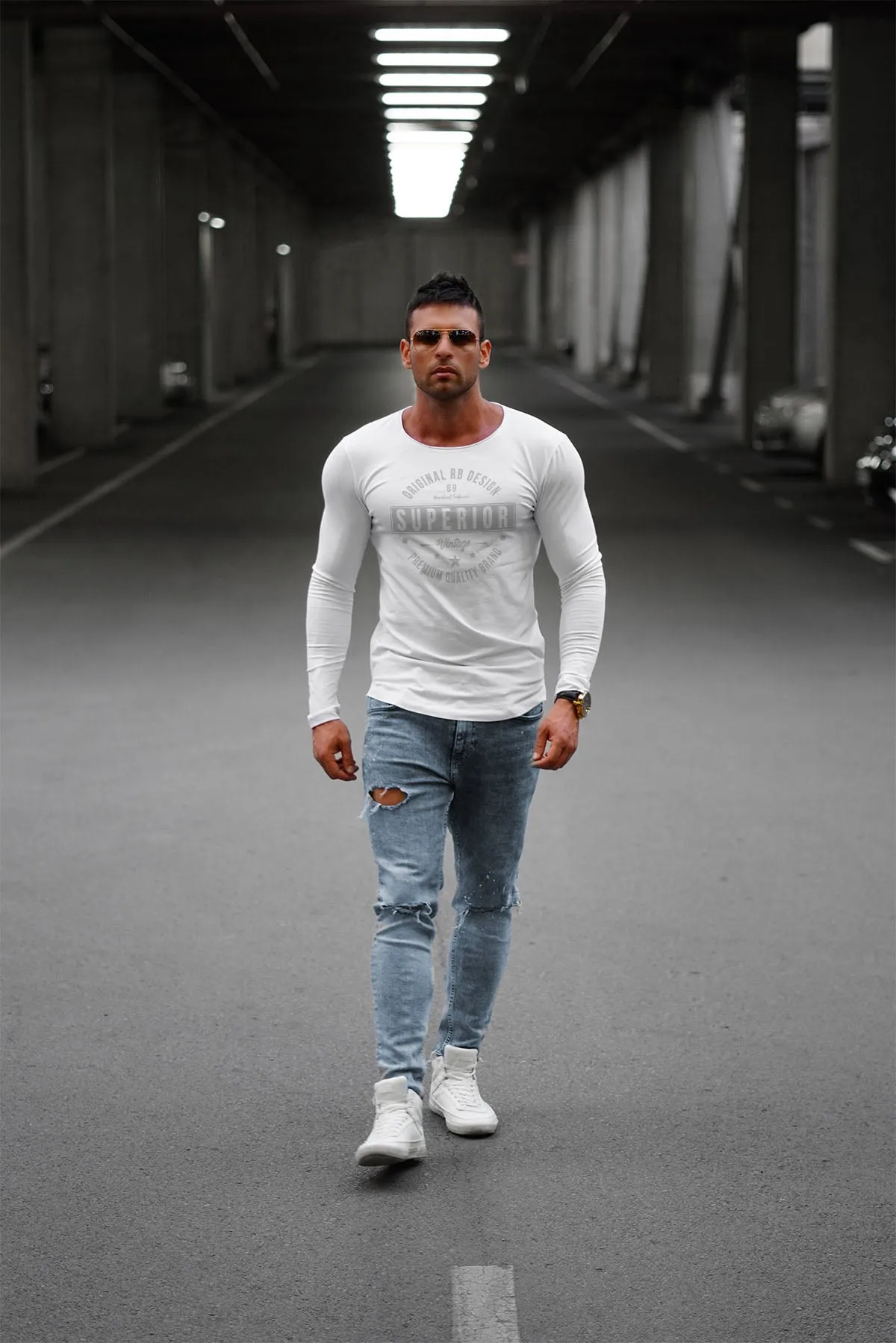 Mens Long Sleeve T-shirt "Superior" MD952