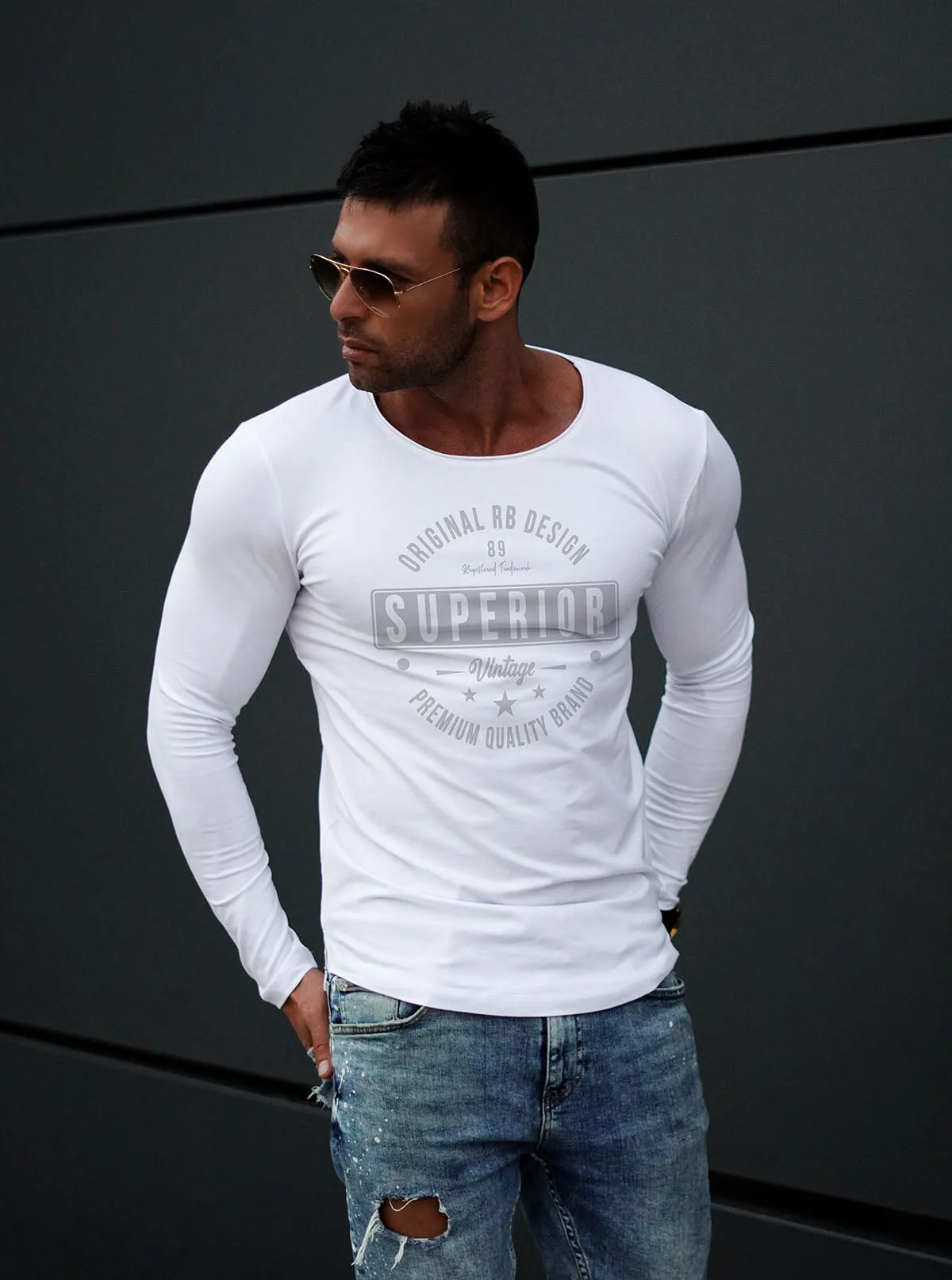 Mens Long Sleeve T-shirt "Superior" MD952