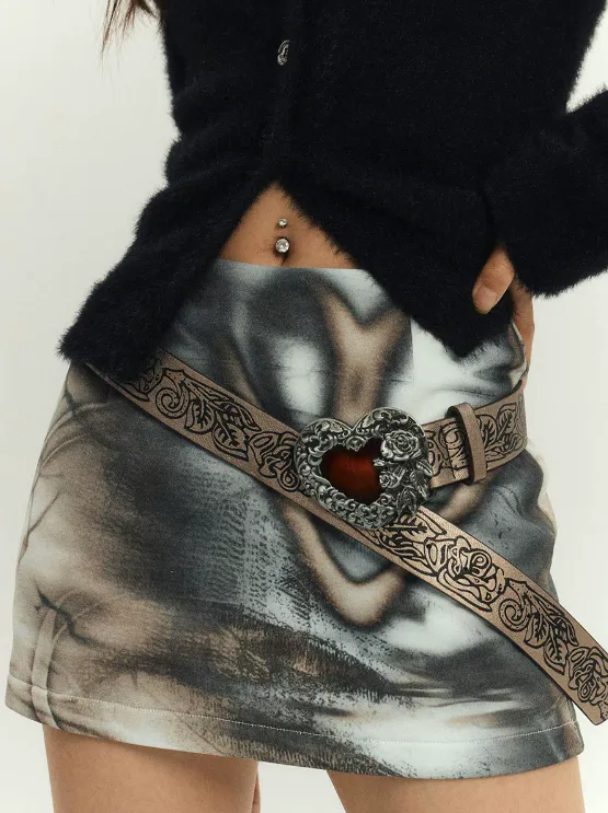 Metallic Color Tight Miniskirt