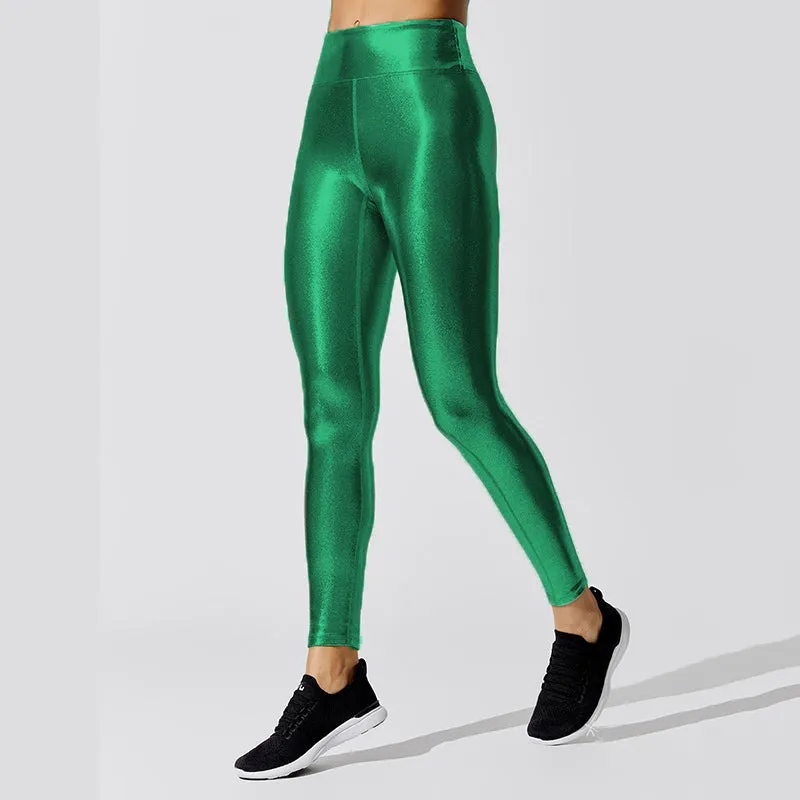 Metallic Leggings Adult - Green