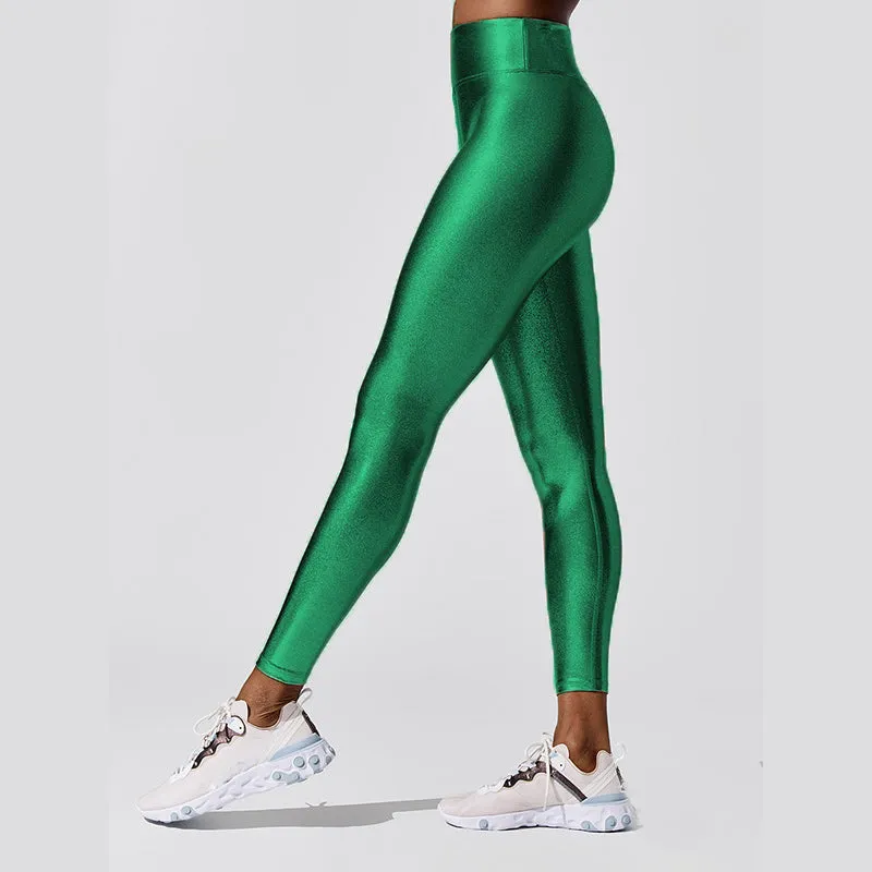 Metallic Leggings Adult - Green