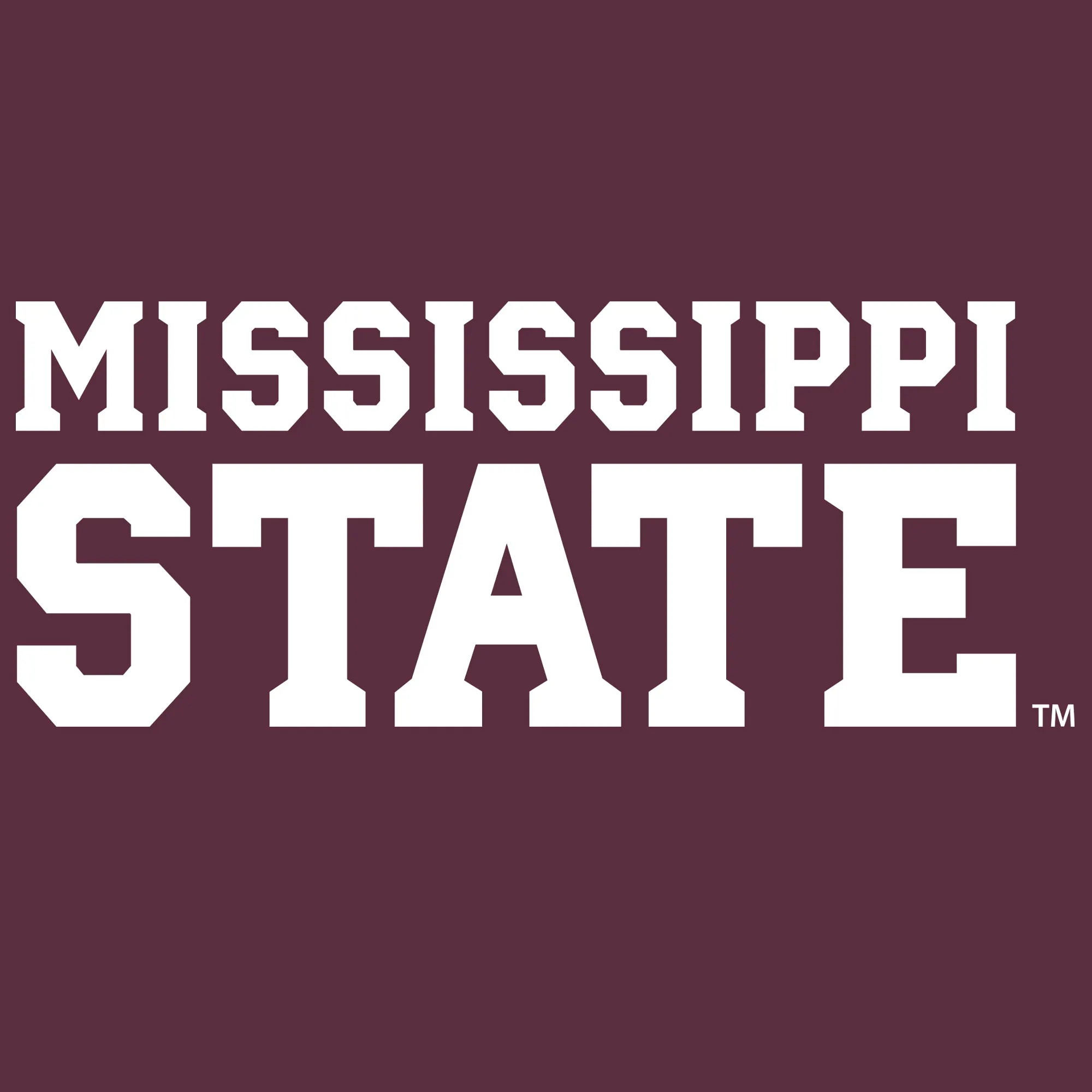 Mississippi State Basic Block Long Sleeve - Maroon