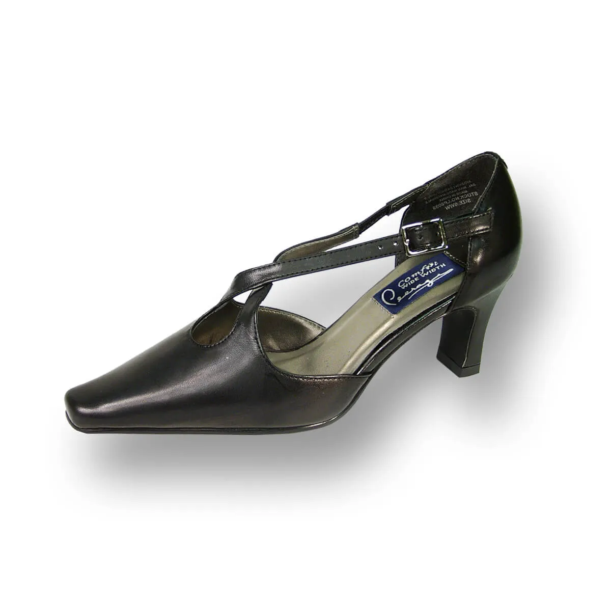 PEERAGE Liza Women's Wide Width Leather Pumps